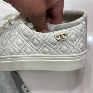 Tory Burch Quilted Nappa Lace-Up Sneaker